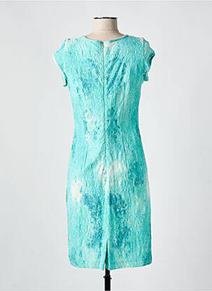 Robe courte manches courtes manches courtes bleu QUATTRO femme