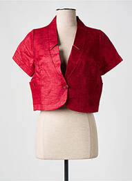 Veste casual col tailleur rouge QUATTRO femme