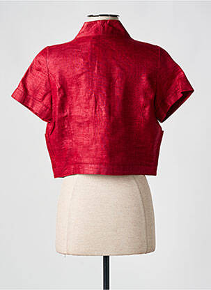 Veste casual col tailleur rouge QUATTRO femme