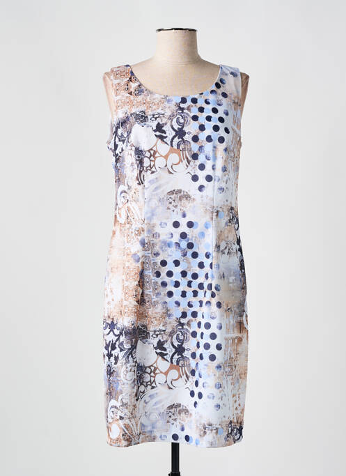 Robe courte sans manche sans manche beige QUATTRO femme