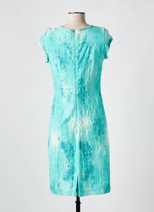 Robe courte manches courtes manches courtes bleu QUATTRO femme