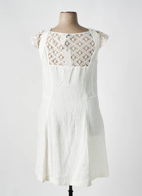 Robe mi-longue blanc QUATTRO pour femme