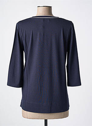 Top col v manches 3/4 bleu MARIA BELLENTANI femme