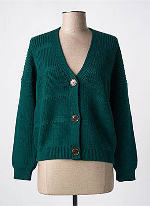 Gilet manches longues vert MARIA BELLENTANI pour femme