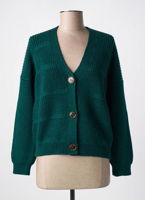 Gilet manches longues vert MARIA BELLENTANI pour femme
