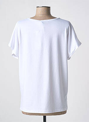 T-shirt imprimé fantaisie manches courtes blanc QUATTRO femme