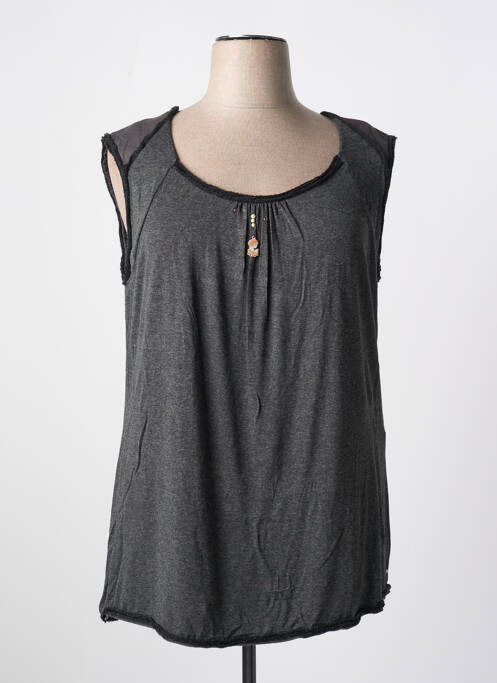 Top manches courtes manches courtes gris ELISA CAVALETTI femme