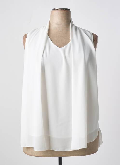 Top blanc QUATTRO pour femme