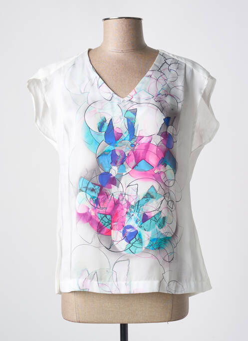Top blanc QUATTRO pour femme