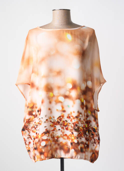 Tunique manches courtes orange QUATTRO pour femme