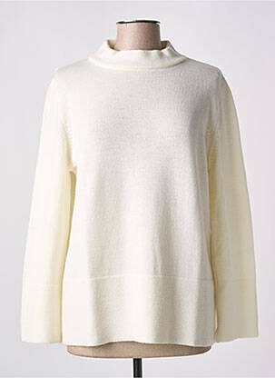 Pull coupe cintrée manches longues beige MARIA BELLENTANI femme
