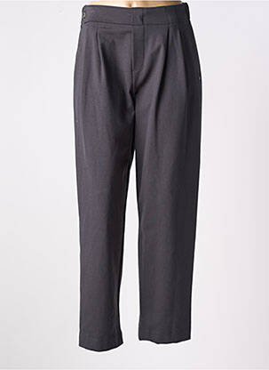 Pantalon droit stretch taille haute gris DIANA GALLESI femme