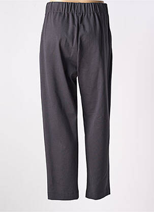 Pantalon droit stretch taille haute gris DIANA GALLESI femme