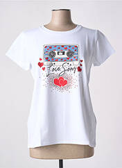 T-shirt blanc DIANA GALLESI pour femme seconde vue