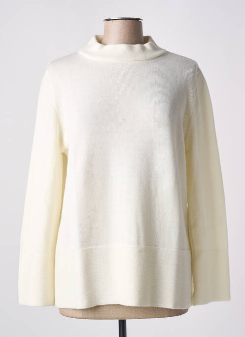 Pull coupe cintrée manches longues beige MARIA BELLENTANI femme