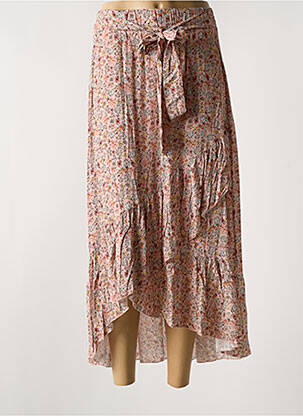 Jupe mi-longue rose QUATTRO femme