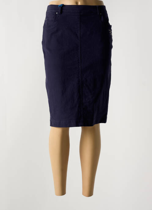 Jupe mi-longue bleu QUATTRO pour femme
