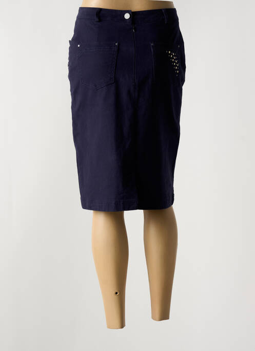 Jupe mi-longue bleu QUATTRO pour femme