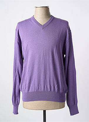 Pull manches longues manches longues violet USHUAIA homme