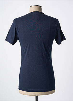 T-shirt coupe cintrée manches courtes bleu BRISE LAMES homme