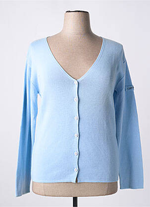 Gilet manches longues bleu CAP BRETON pour femme