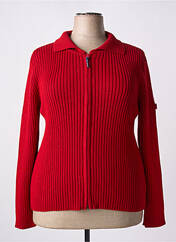Gilet manches longues rouge CAP BRETON pour femme seconde vue