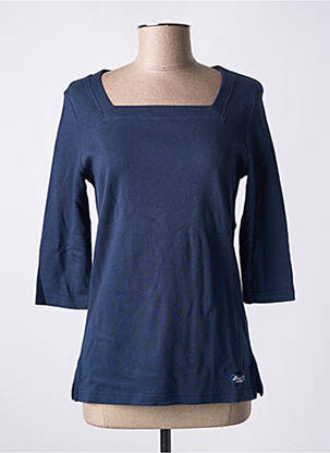 Top bleu BRISE LAMES pour femme