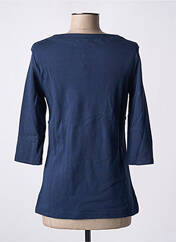 Top bleu BRISE LAMES pour femme seconde vue