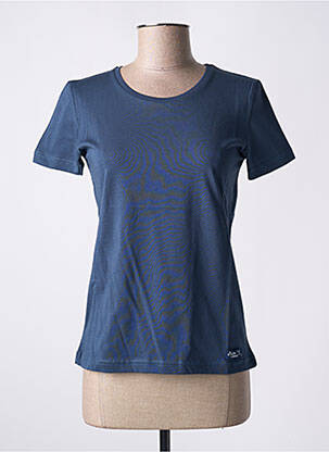 T-shirt bleu BRISE LAMES pour femme
