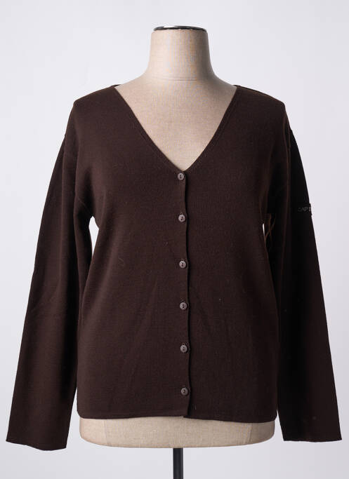 Gilet manches longues marron CAP BRETON pour femme