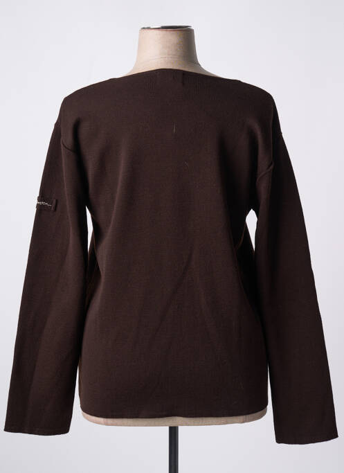 Gilet manches longues fermeture boutonnée sur le devant marron CAP BRETON femme