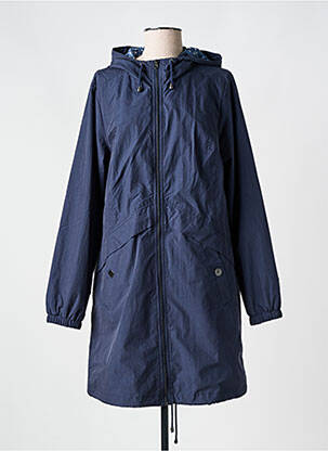 Parka manches longues a capuche bleu CISO femme