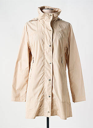 Coupe-vent manches longues a capuche beige GRIFFON femme