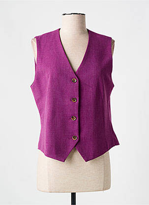 Gilet sans manche coupe cintrée rose SCARLET ROOS femme