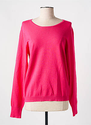 Pull coupe cintrée manches longues rose ÉTYMOLOGIE femme