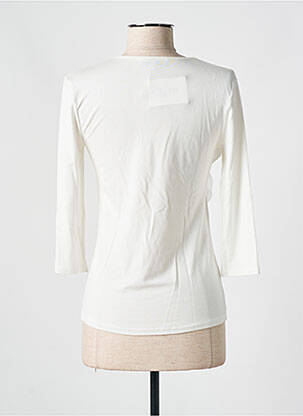 T-shirt manches longues manches longues blanc COTTONADE femme