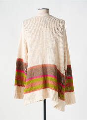 Gilet manches longues beige CISO pour femme seconde vue