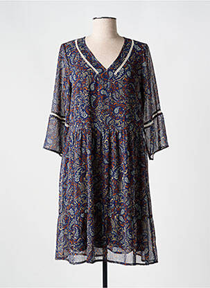Robe mi-longue bleu MERI & ESCA pour femme