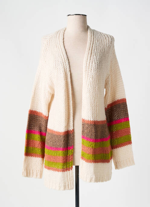 Gilet manches longues beige CISO pour femme