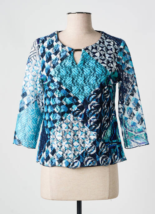 Top bleu CHRISTINE LAURE pour femme