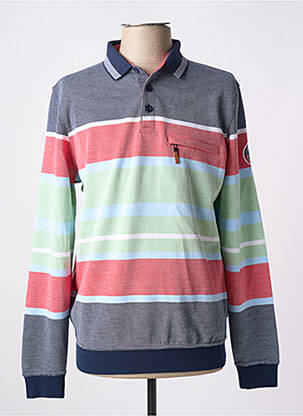 Pull manches longues manches longues bleu HAJO homme