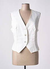 Gilet sans manche blanc COTTONADE pour femme seconde vue
