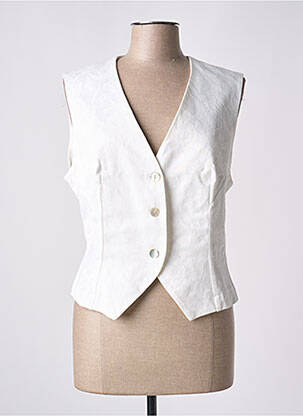 Gilet sans manche blanc COTTONADE pour femme