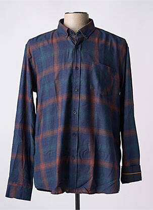 Chemise manches longues bleu CAPTEN pour homme