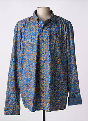 Chemise manches longues bleu CAPTEN pour homme