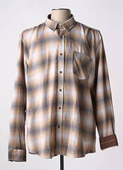 Chemise manches longues marron CAPTEN pour homme seconde vue