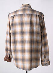 Chemise manches longues marron CAPTEN pour homme seconde vue