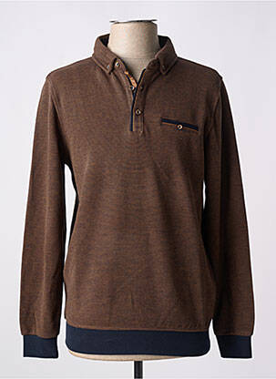 Pull marron CAPTEN pour homme