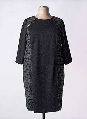 Robe mi-longue noir GUY DUBOUIS pour femme