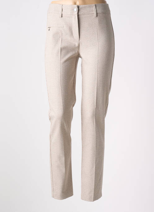 Pantalon slim gris ANNA MONTANA pour femme